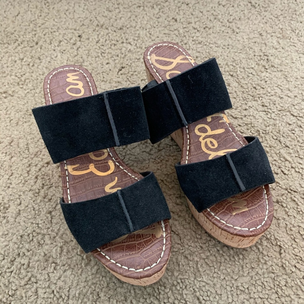 Sam Edelman black wedges